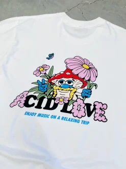 ACID LOVE 'Mushroom' Tee - White