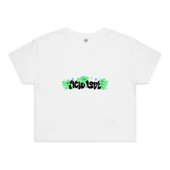 ACID LOVE WMNS 'Fantasy' Cropped Tee - White