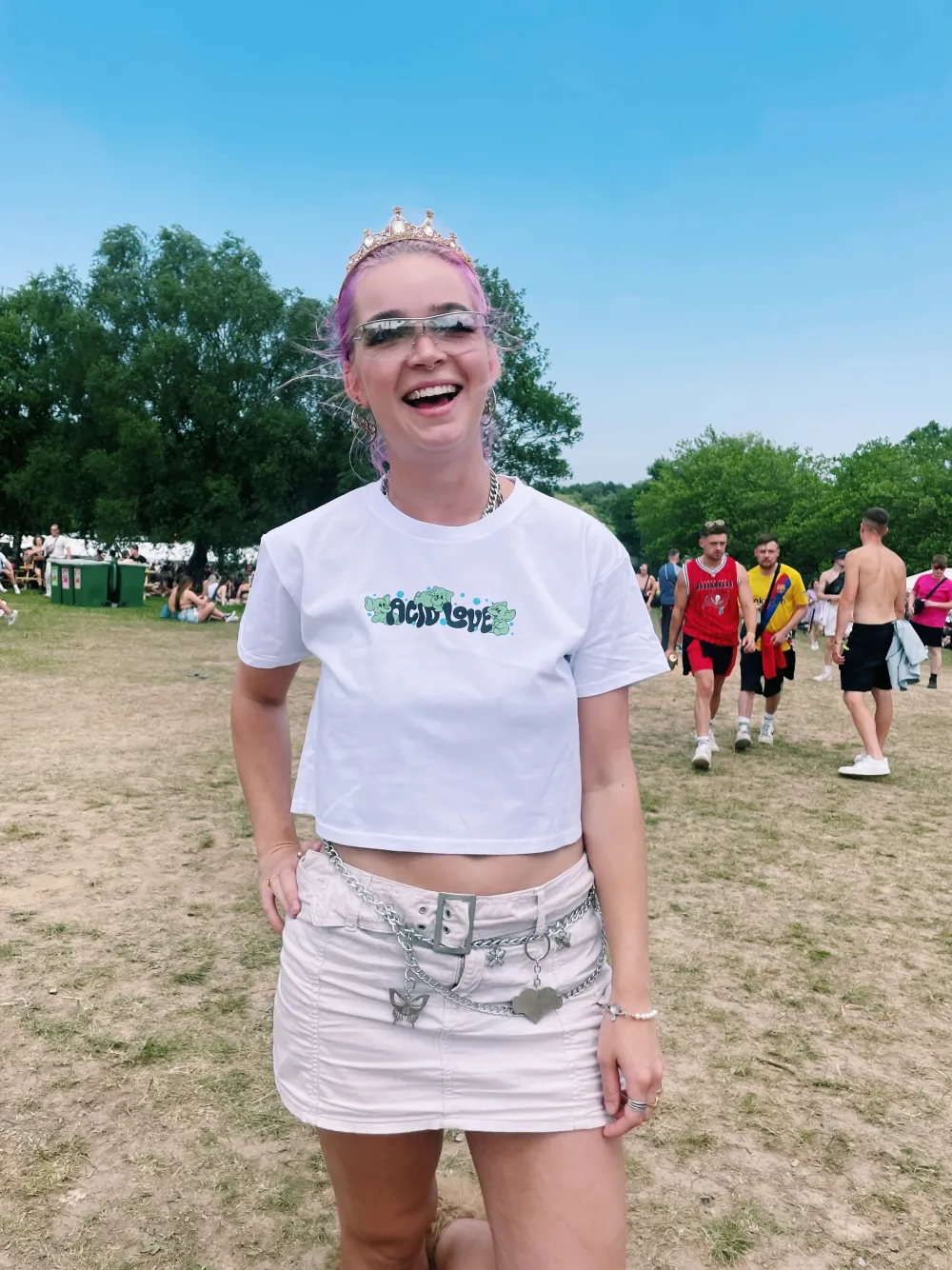 ACID LOVE WMNS 'Fantasy' Cropped Tee - White