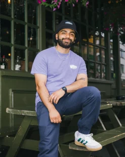 AwayDays 'Trophy' Tee - Vintage Washed Purple
