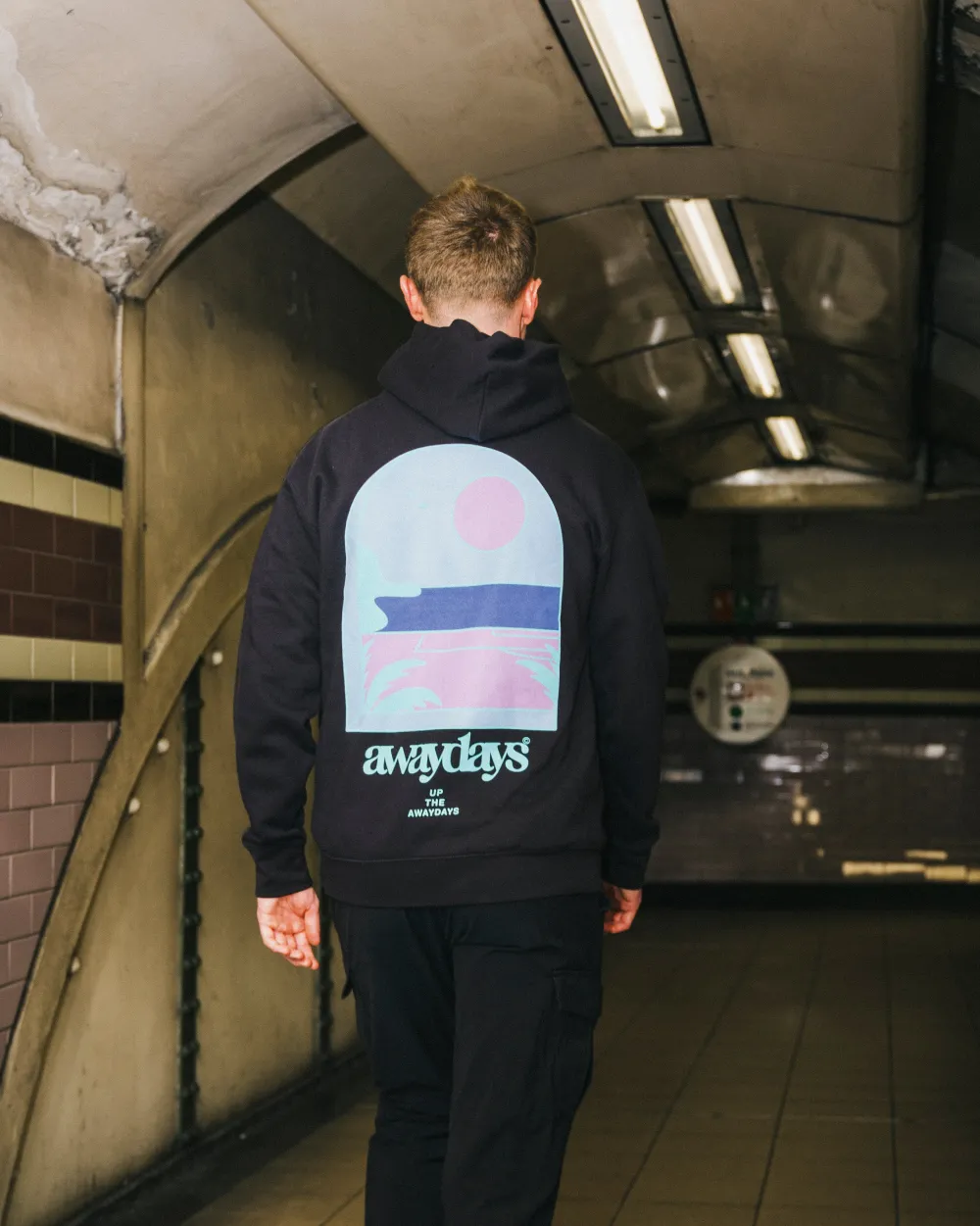 AwayDays 'Tropical Pitch' Hoodie - Black