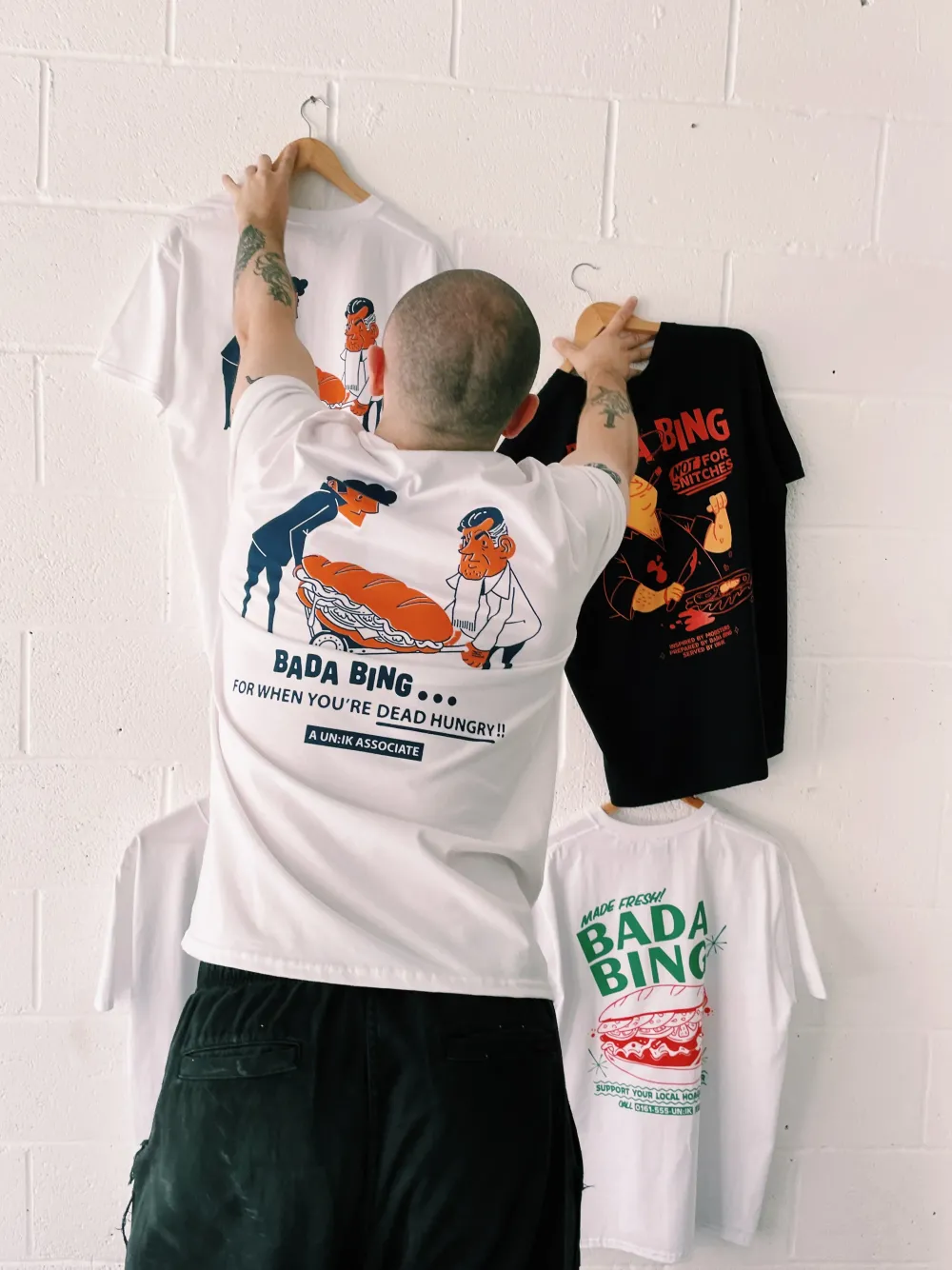 Bada Bing x UN:IK 'Dead Hungry' Tee - White