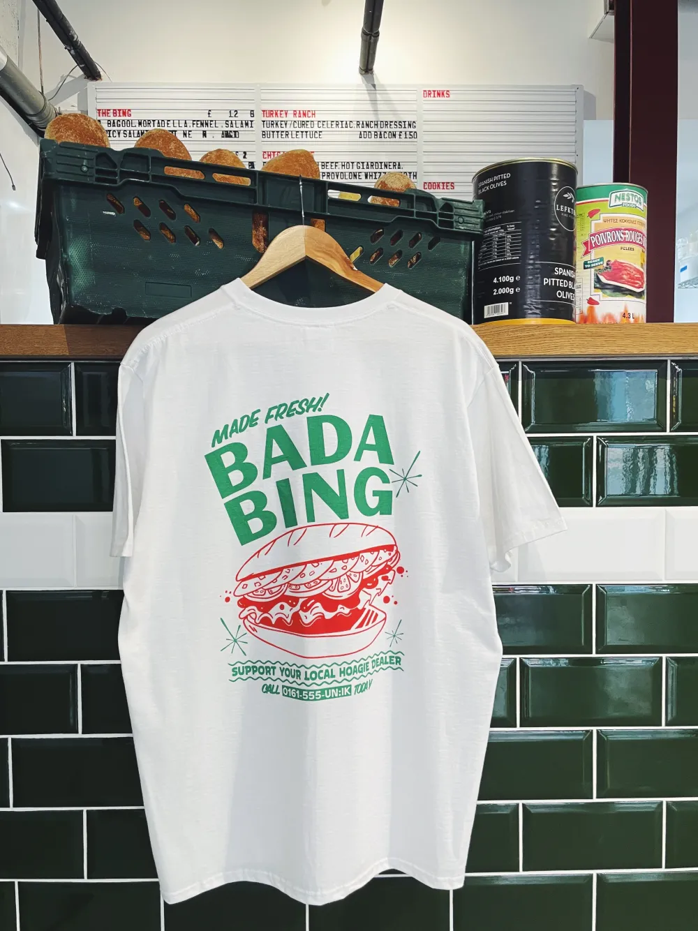 Bada Bing x UN:IK 'Fresh Hoagie' Tee - White