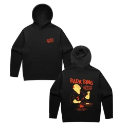 Bada Bing X UN:IK 'Snitches' Heavyweight Hoodie - Black
