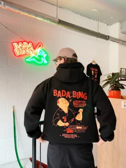 Bada Bing X UN:IK 'Snitches' Heavyweight Hoodie - Black