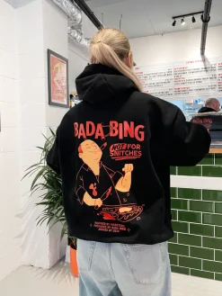 Bada Bing X UN:IK 'Snitches' Heavyweight Hoodie - Black