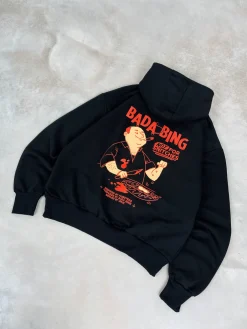 Bada Bing X UN:IK 'Snitches' Heavyweight Hoodie - Black