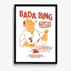Bada Bing x UN:IK 'Snitches' Print - White