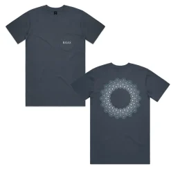 BÄAS 'Sashiko' Petrol Pocket Tee
