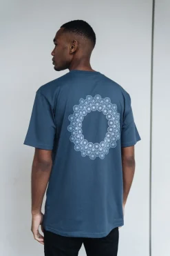 BÄAS 'Sashiko' Petrol Pocket Tee