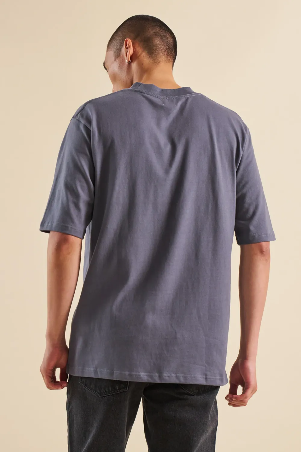 bound Aegean Blue Script Tee