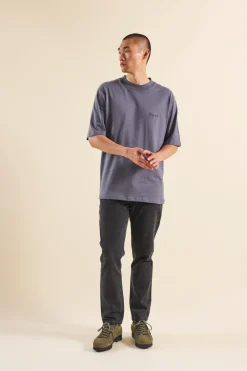 bound Aegean Blue Script Tee
