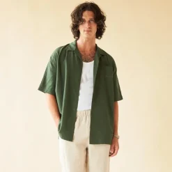 bound 'Alfama' Linen Trousers - Sand