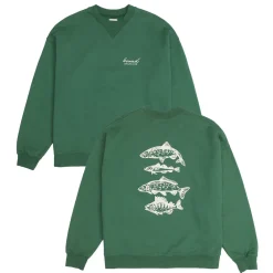 bound 'Angling Club' Sweater - Mid Green