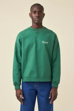bound 'Angling Club' Sweater - Mid Green