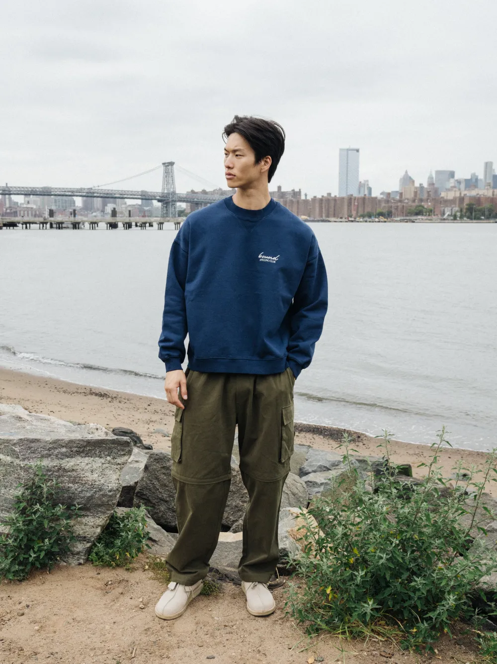 bound 'Angling Club' Sweater - Navy