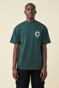 bound 'Angling Crest' Tee - Forest Green