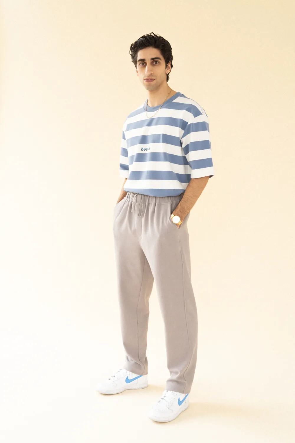 bound 'Arctic' Stripe Tee