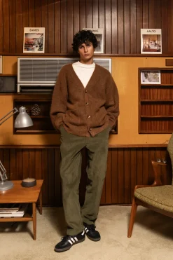 bound Army Green Corduroy Trousers