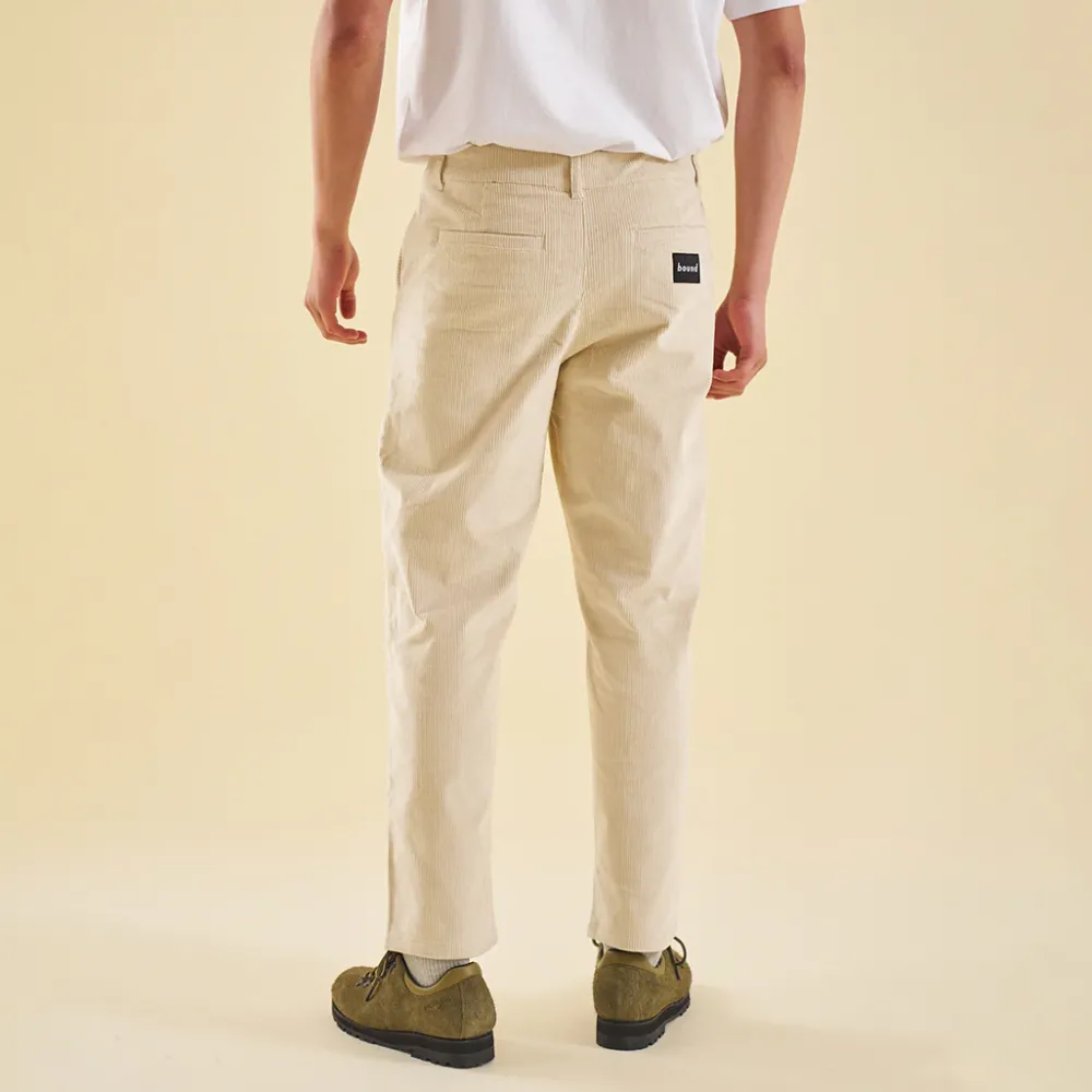 bound 'Barley Cream' Cord Trousers