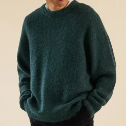 bound Baxter Mohair Blend Sweater - Bottle Green