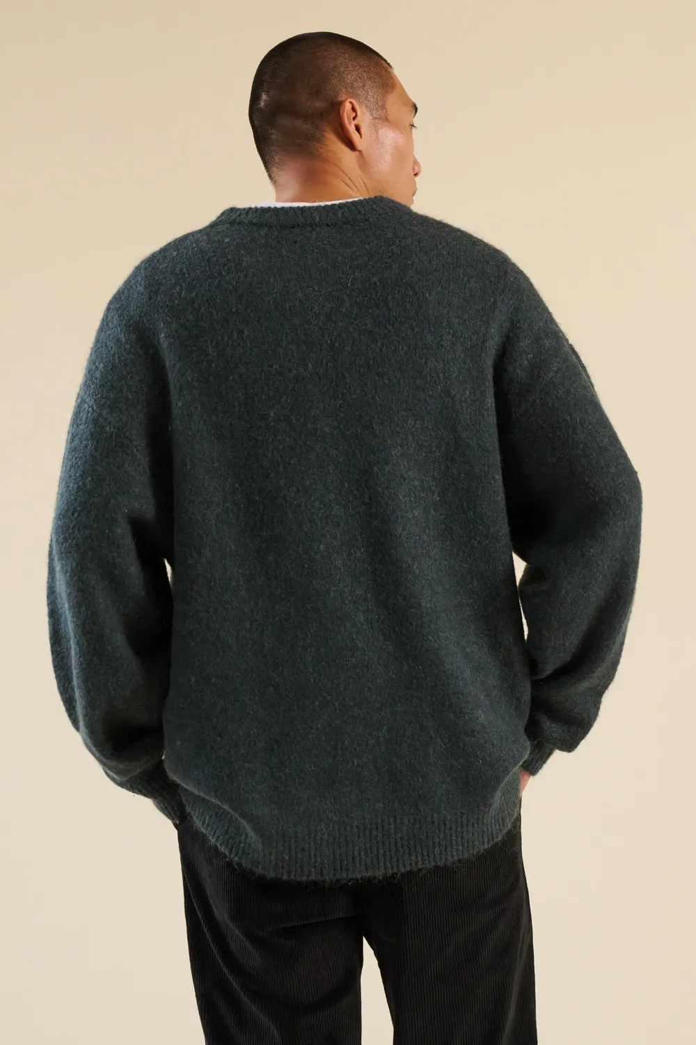 bound Baxter Mohair Blend Sweater - Bottle Green