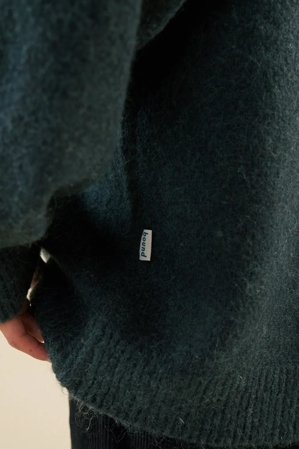 bound Baxter Mohair Blend Sweater - Bottle Green