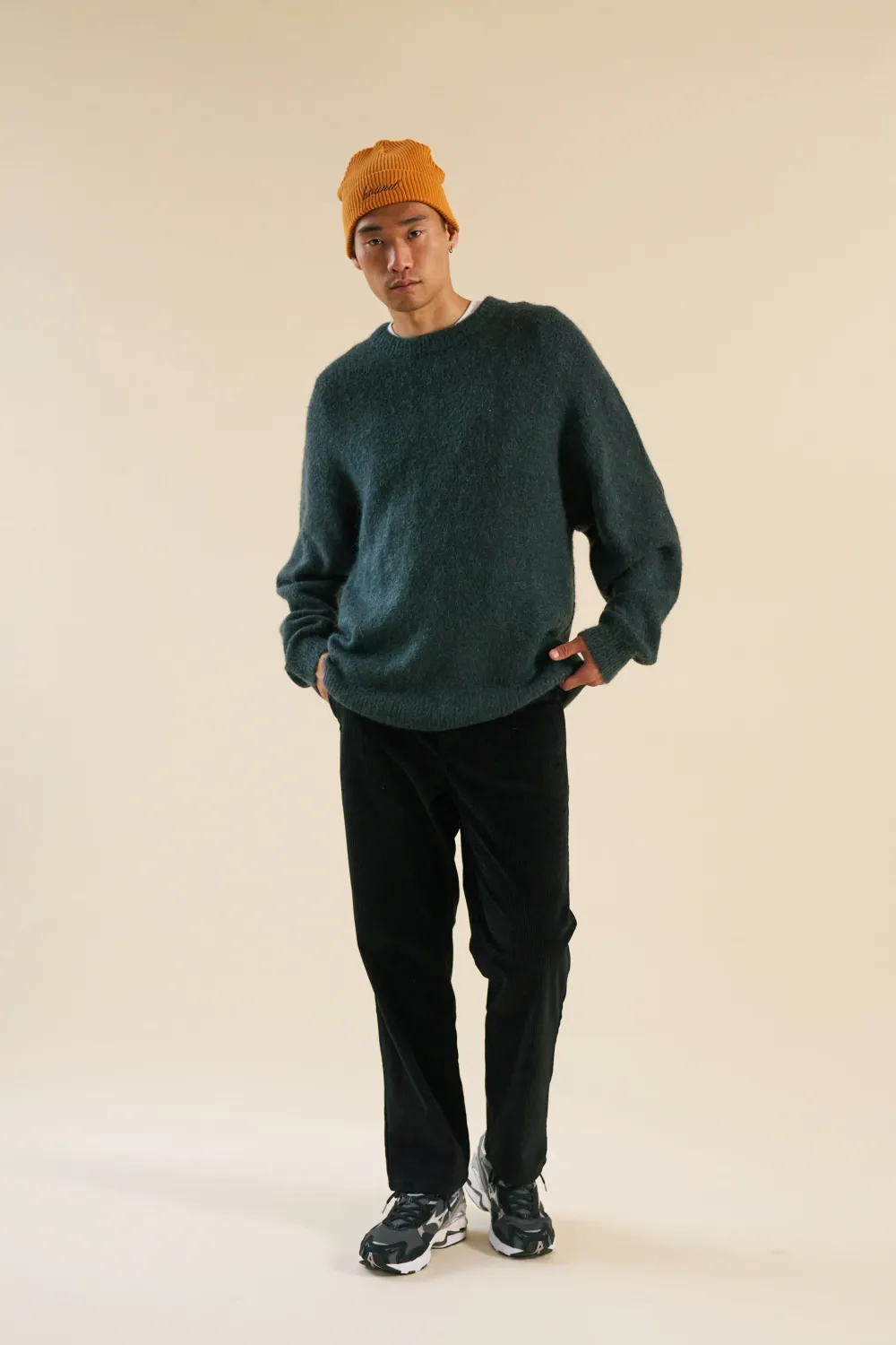 bound Baxter Mohair Blend Sweater - Bottle Green