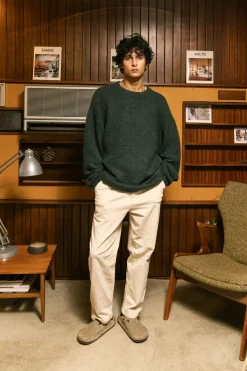 bound Baxter Mohair Blend Sweater - Bottle Green