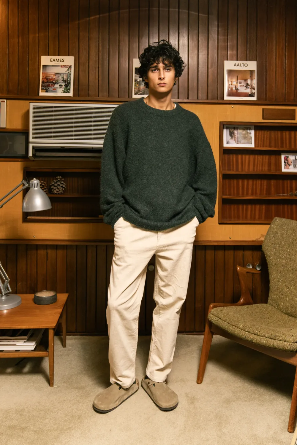 bound Baxter Mohair Blend Sweater - Bottle Green