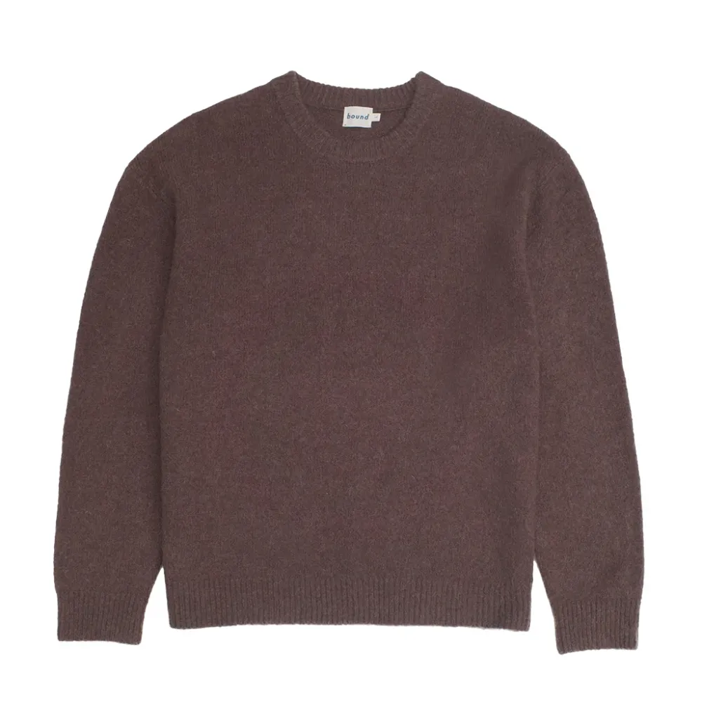 bound Baxter Mohair Blend Sweater - Walnut Brown