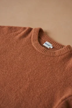 bound Baxter Mohair Blend Sweater - Rust