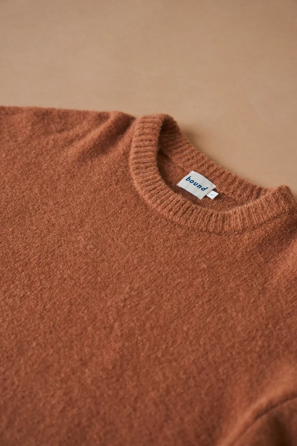 bound Baxter Mohair Blend Sweater - Rust