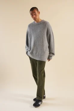 bound Baxter Mohair Blend Sweater - Grey