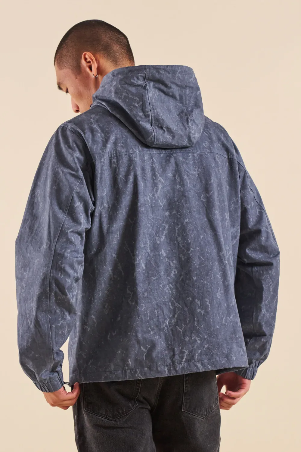 bound Camo Blue Canvas Smock Jacket