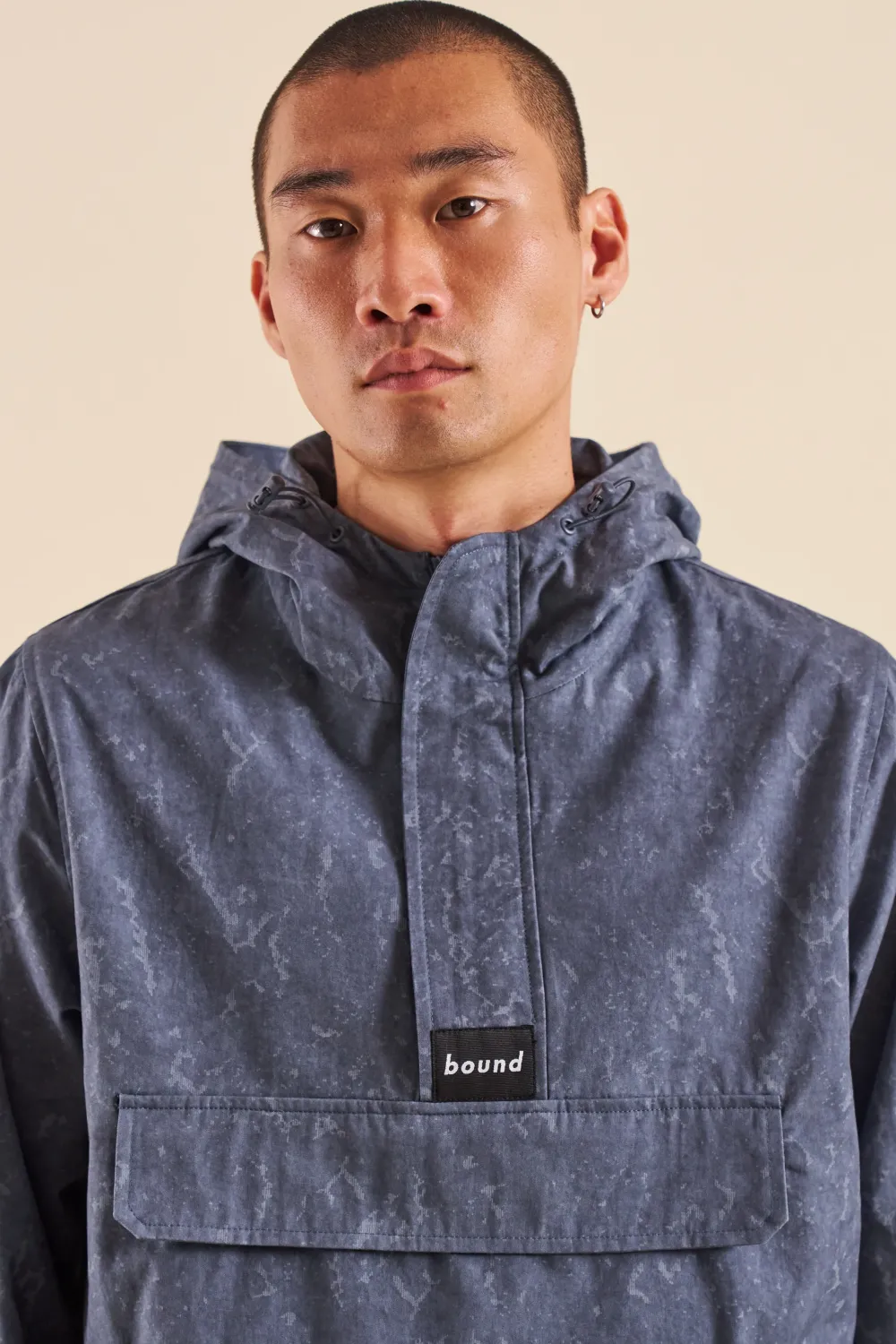 bound Camo Blue Canvas Smock Jacket