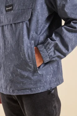 bound Camo Blue Canvas Smock Jacket