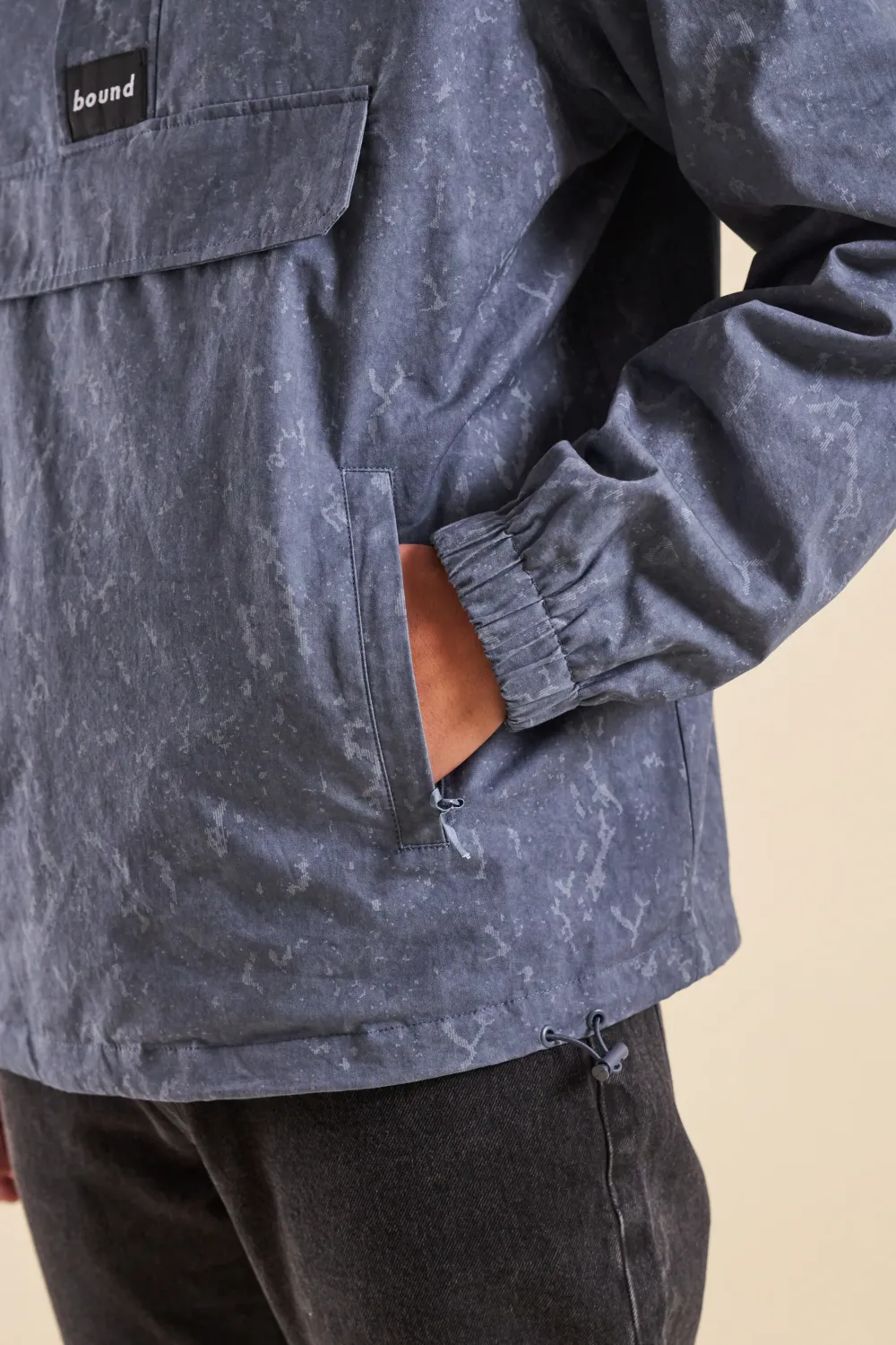bound Camo Blue Canvas Smock Jacket