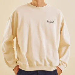 bound Cream Premium Script Sweater