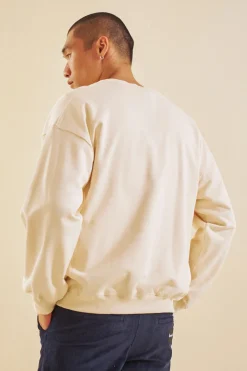 bound Cream Premium Script Sweater