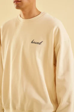 bound Cream Premium Script Sweater