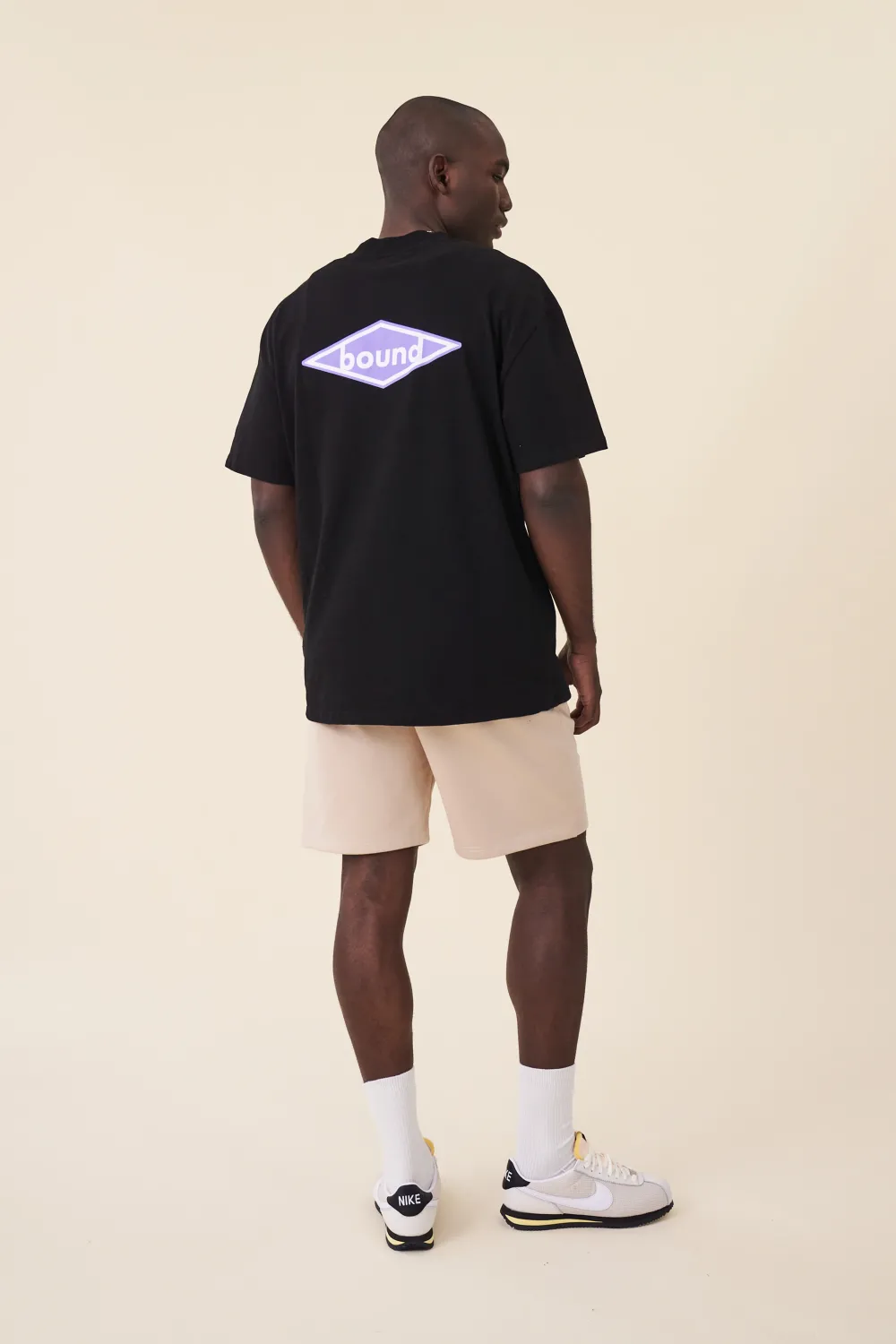 bound 'Diamond' Tee - Black
