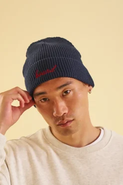 bound 'Farnley' Fisherman Ribbed Organic Beanie