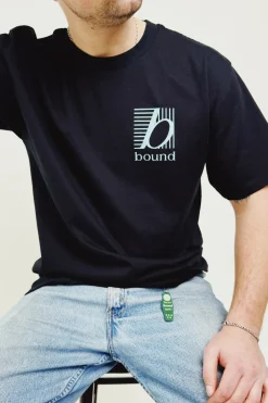 bound 'Grid' Heavy Tee - Black