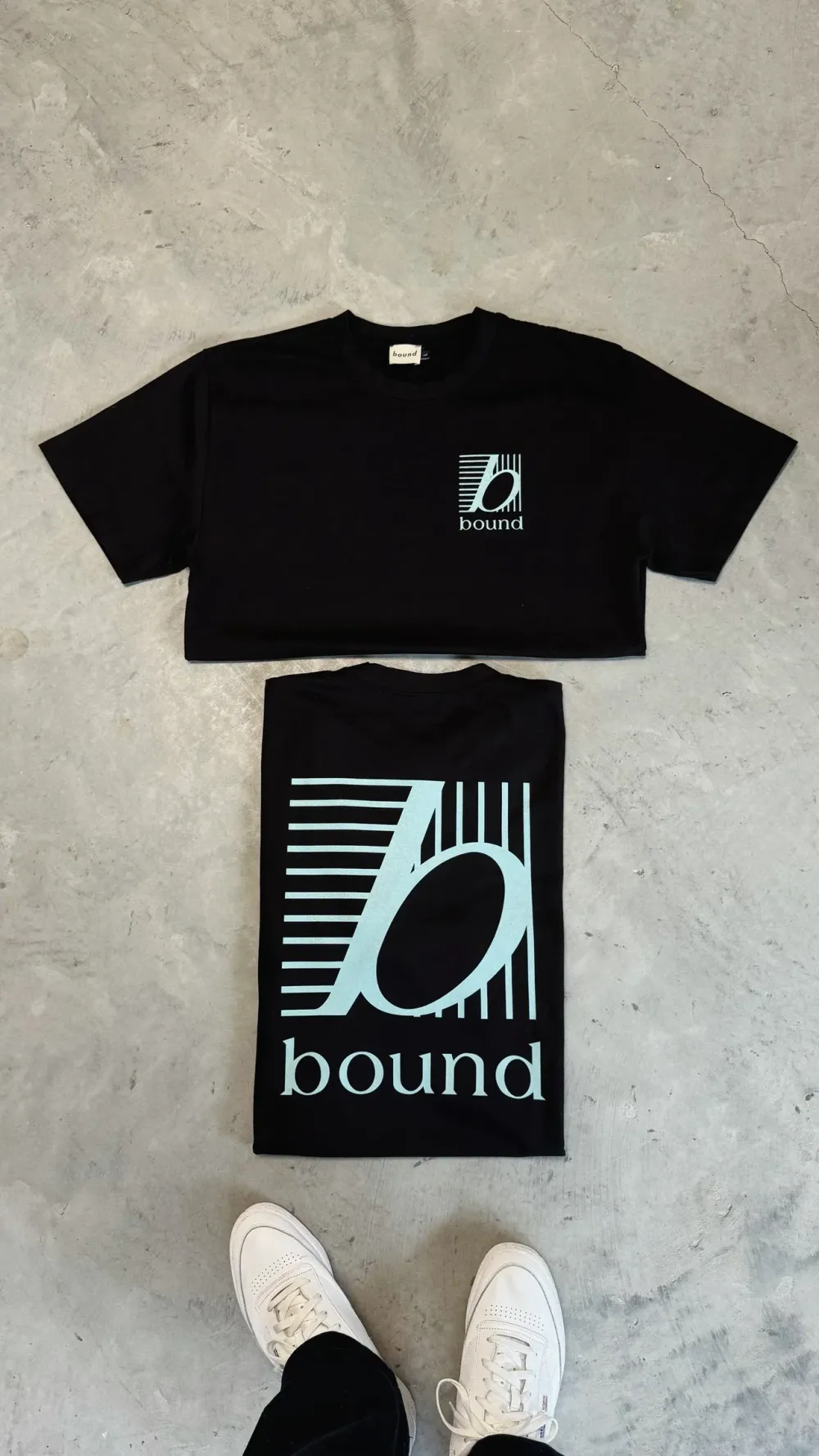 bound 'Grid' Heavy Tee - Black