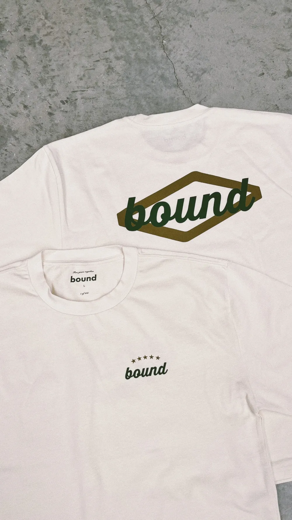 bound 'Hatch' 5 Years Heavy Tee - Ecru