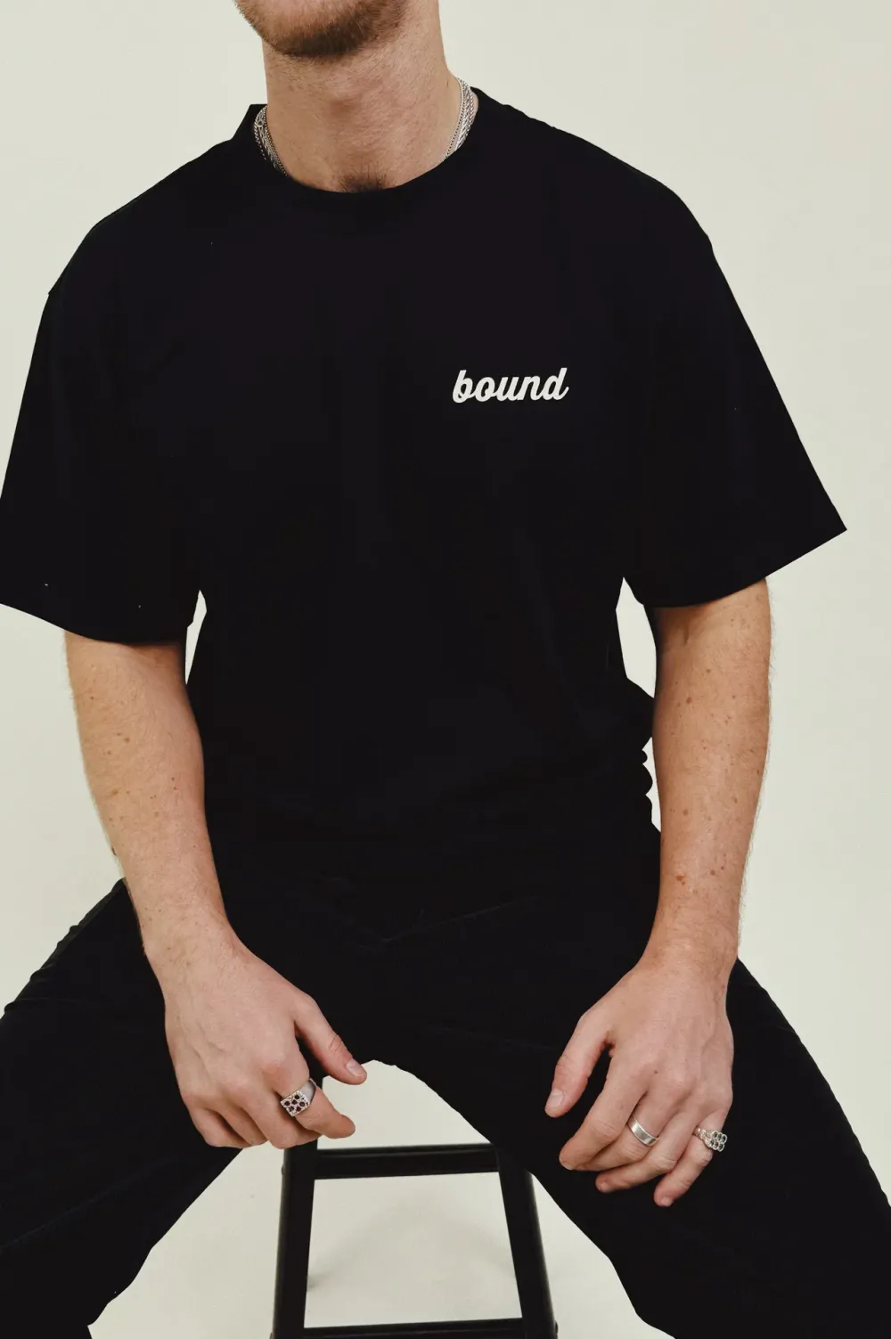 bound 'Hatch' Heavy Tee - Black