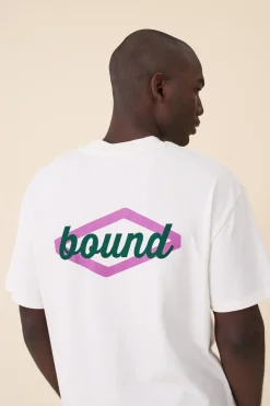 bound 'Hatch' Tee - Ecru