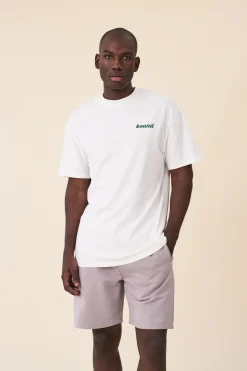 bound 'Hatch' Tee - Ecru