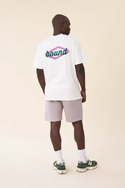bound 'Hatch' Tee - Ecru